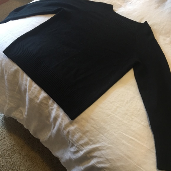Black wool and cashmere sweater - Picture 2 of 4